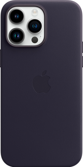 Apple iPhone 14 Pro Max nahkakuori MagSafella Muste