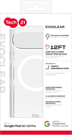 Tech21 Evo Clear Magnet Google Pixel 10 sarja