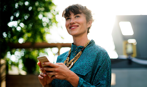 Woman with a phone