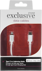 Insmat USB-C-MFi Lightning -kaapeli 1,5 m valkoinen