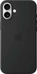 Apple iPhone 16 Plus -silikonikuori MagSafe Musta