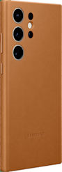 Samsung Galaxy S23 Ultra -suojakuori Leather Cover Ruskea