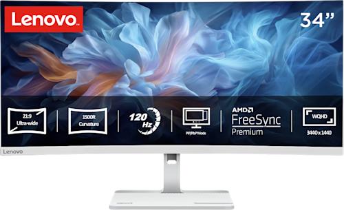 Lenovo L34W-4C 34 tuumainen kaareva näyttö