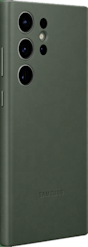 Samsung Galaxy S23 Ultra -suojakuori Leather Cover Vihreä