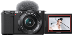 Sony ZV-E10 -järjestelmäkamera + 16-50 mm objektiivi