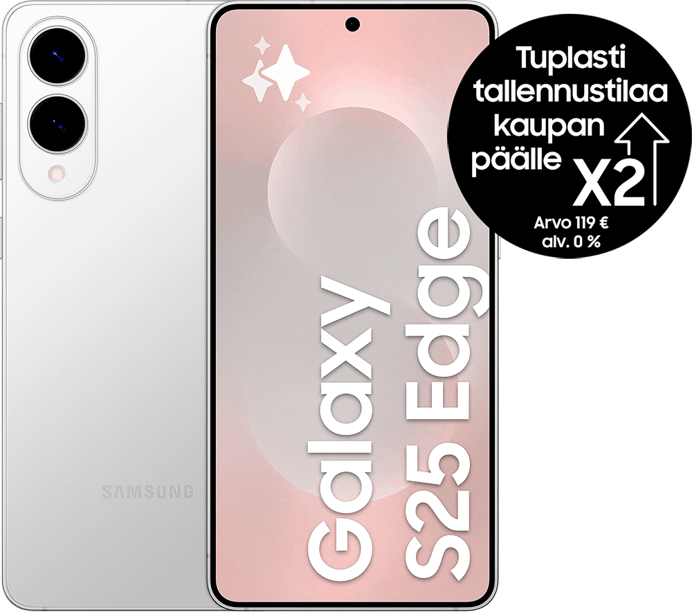 Samsung Galaxy S25 Edge - nyt ennakkotilattavissa Elisan yritysverkkokaupasta