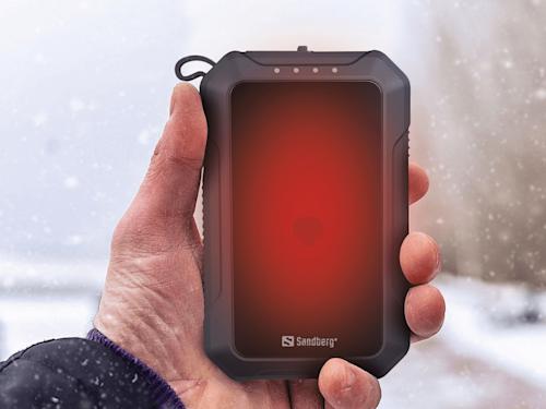 Sandberg Hand Warmer 10 000 mAh varavirtalähde kädenlämmittimellä