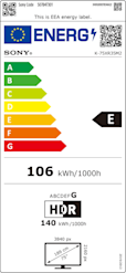 Sony Bravia 3 MK2 75 tuumainen LED Google TV