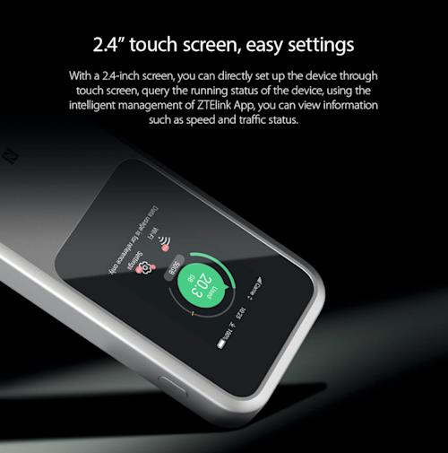 ZTE MU5120 5G/WiFi 6 -mobiilireititin + varavirtalähde