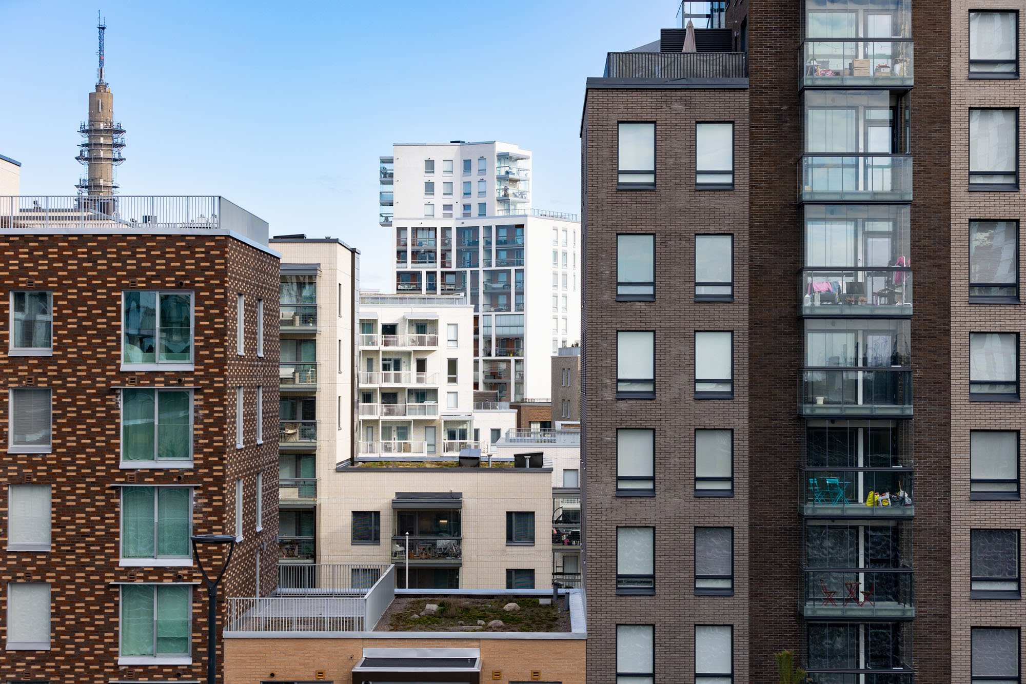 Kerrostaloalue Pasilassa