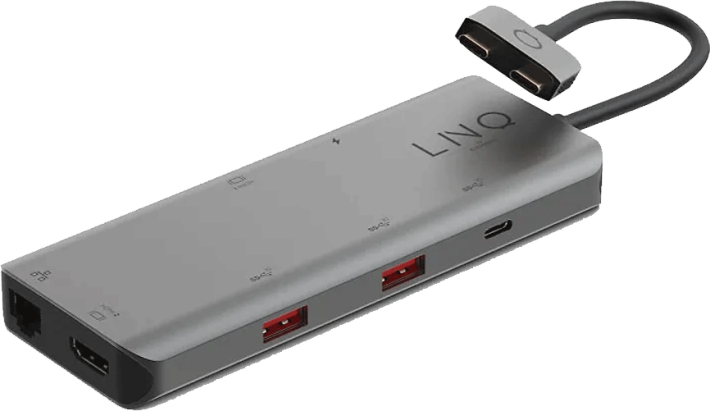 LINQ 7 in 2 PRO D2-Edition USB-C Multiport Hub -adapteri