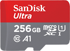 Sandisk Ultra microSDXC -muistikortti + Adapteri 256GB