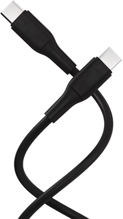 X2O Superflex 60W PD USB-C to USB-C 1,5 m -kaapeli musta