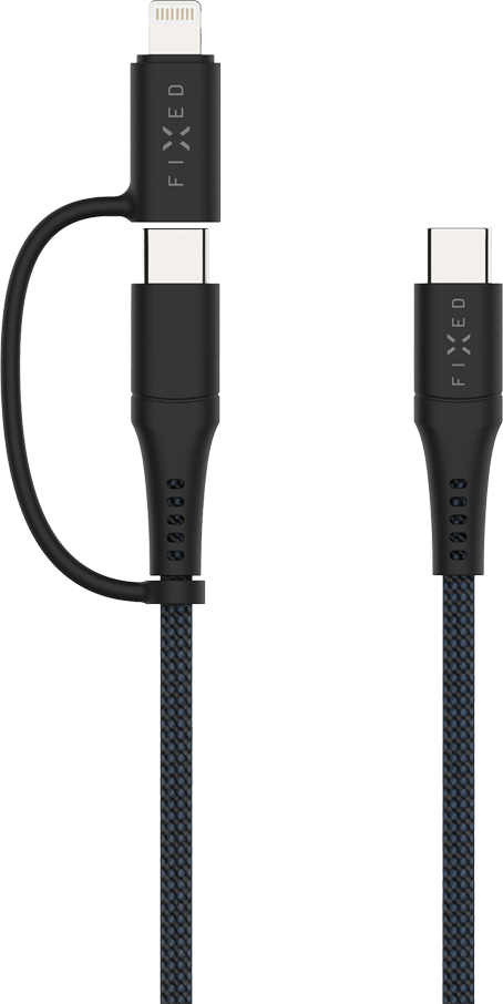 FIXED 2in1 60W USB-C/Lightning -kaapeli 1.2m