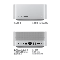 Apple Mac Studio (2026) M5 Max 18-coreCPU/40-coreGPU/128GB/1TB