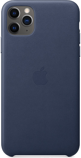 Apple iPhone 11 Pro Max -nahkakuori yönsininen