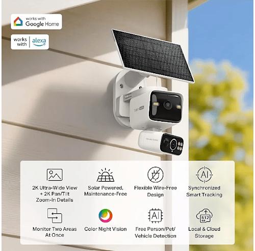 TP-Link Tapo C645D KIT valvontakamera aurinkopaneelilla