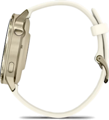 Garmin Venu 4 -GPS-älykello 41 mm Kulta/Valkoinen ranneke