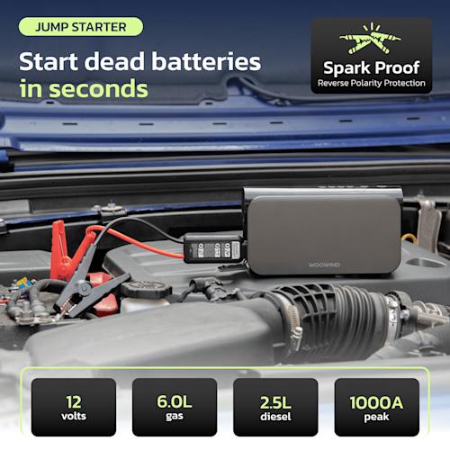 Woowind Bora Plus elektroninen rengaspumppu/apukäynnistin