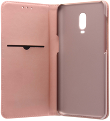 OnePlus 6T -suojakotelo Insmat Exclusive Slim Flip Case pinkki