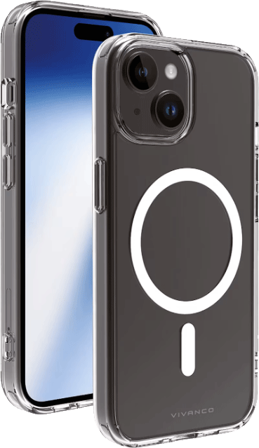 Vivanco iPhone 15/14/13 Mag Clear -suojakuori Kirkas