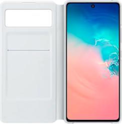 Samsung Galaxy S10 Lite S View Wallet Cover -suojakotelo valkoinen