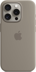 Apple iPhone 15 Pro -silikonikuori MagSafe Savenruskea