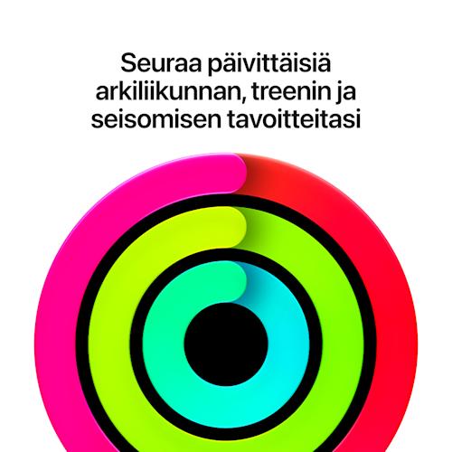 Apple Watch SE 3 GPS 44 mm keskiyönsininen alumiinikuori ja musteensininen urheiluranneke - M/L