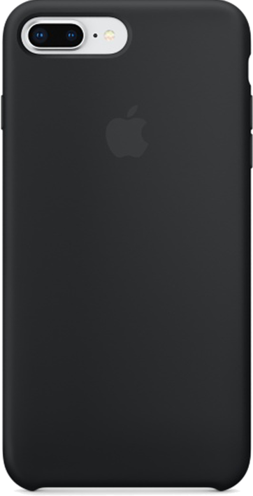 Apple iPhone 7/8 Plus Silicone Case -suojakuori musta
