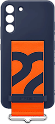 Samsung Galaxy S22+ -suojakuori Silicone Cover with Strap Navy