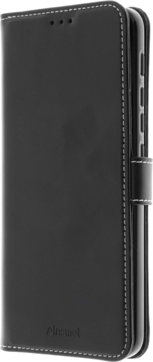 Motorola Edge 20 5G -suojakotelo Insmat Exclusive Flip Case musta