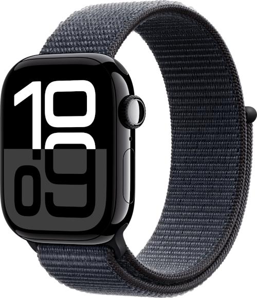 Apple Watch Series 10 GPS 46 mm alumiinikuori ja Sport Loop -ranneke
