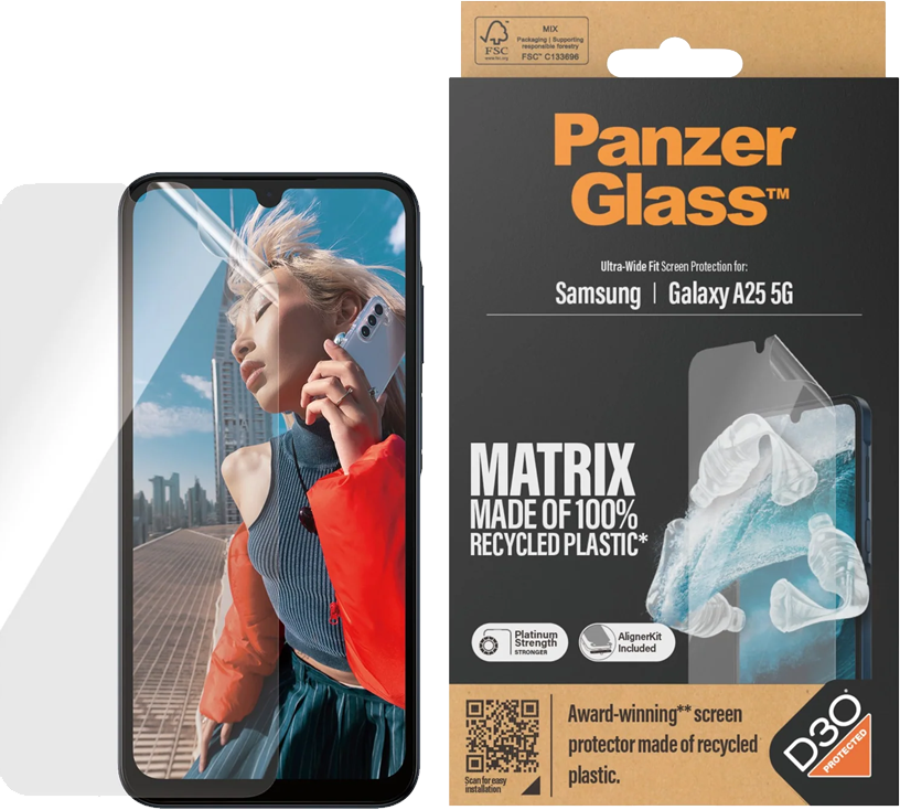 PanzerGlass Matrix Samsung Galaxy A25 -näytönsuojalasi