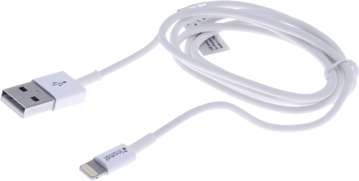Insmat USB-A to Lightning -kaapeli valkoinen