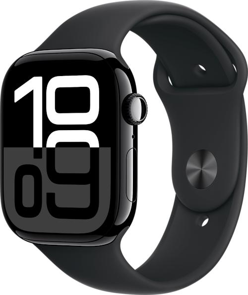 Apple Watch Series 10 GPS 42 mm Alumiinirunko ja urheiluranneke S/M