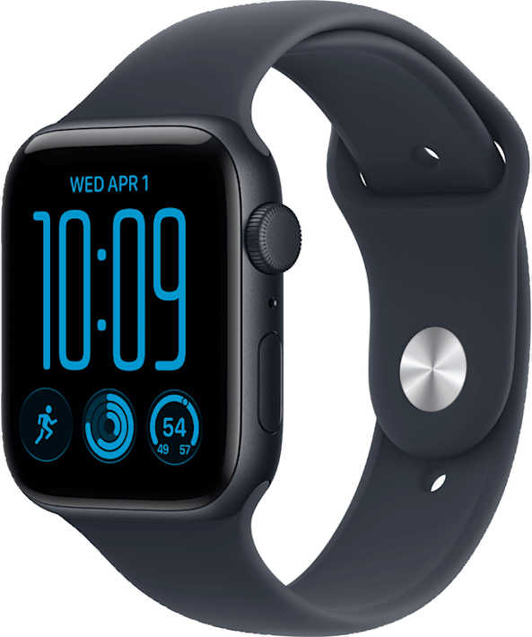Apple Watch SE 3 GPS 44mm keskiyö alumiinikuori/musteensininen urheiluranneke