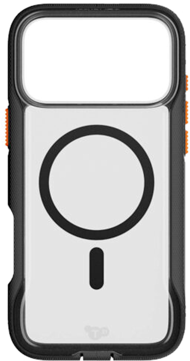 Tech21 Apple iPhone 17 Pro Max Evo Pro MagSafe -suojakuori käsinauh kirkas/musta