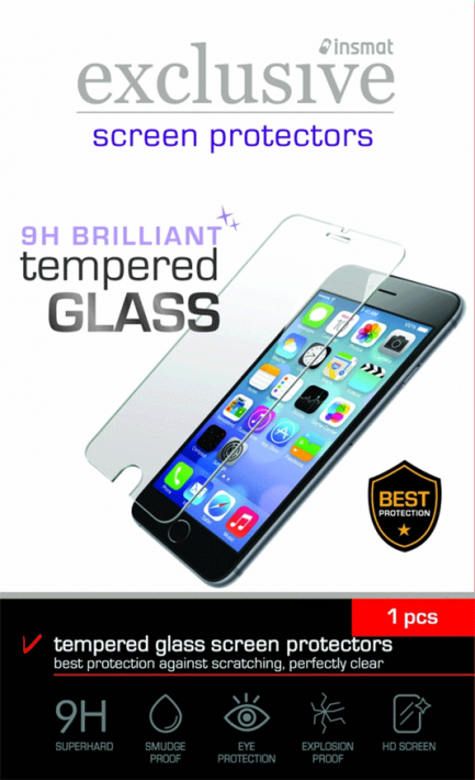 Apple iPhone X -näytönsuojakalvo Insmat Brilliant Glass Clear