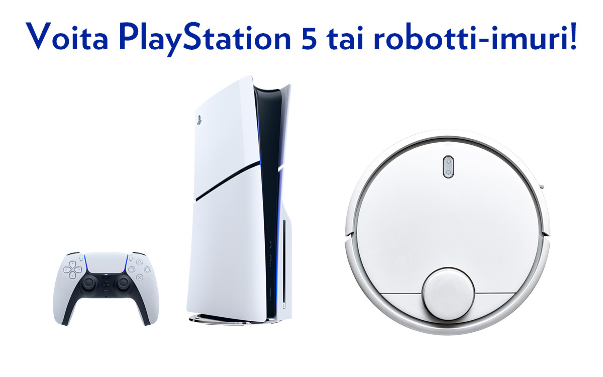 Voita PlayStation 5 tai robotti-imuri