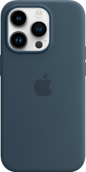 Apple iPhone 14 Pro -silikonikuori MagSafe Myrskynsininen
