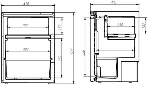 Frezzer Pro 65 l 12/24 V kompressorijääkaappi