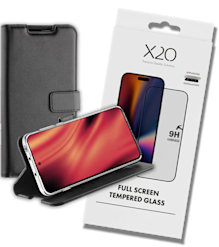 X2O Tarvikepaketti Galaxy XCover 7 -lompakkokotelo+panssarilasi