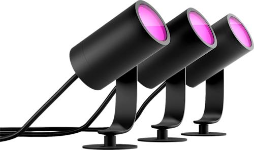 Philips Hue Lily Outdoor -ulkokohdevalaisin 3 kpl