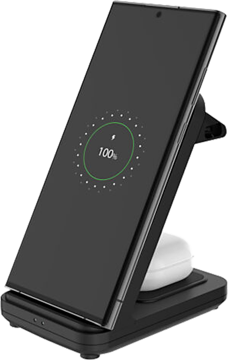 FIXED 2in1 Universaali -langaton latausasema musta