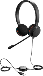 Jabra Evolve 20 UC Stereo USB-A -langalliset kuulokkeet