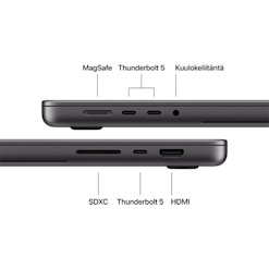 Apple MacBook Pro 16 (PROLED XDR) M5 Max 18-coreCPU/40-coreGPU/48GB/2TB/musta