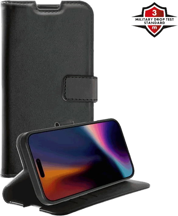 X2O Apple iPhone 17 Pro -lompakkokotelo musta