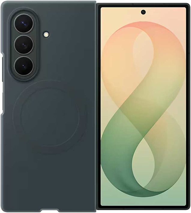 Samsung Galaxy Fold8 Ultra Silicone Magnet -Qi2 suojakuori Vihreä