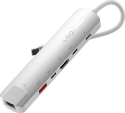 LINQ 6 in 1 PRO 140W USB-C Multiport Hub -adapteri