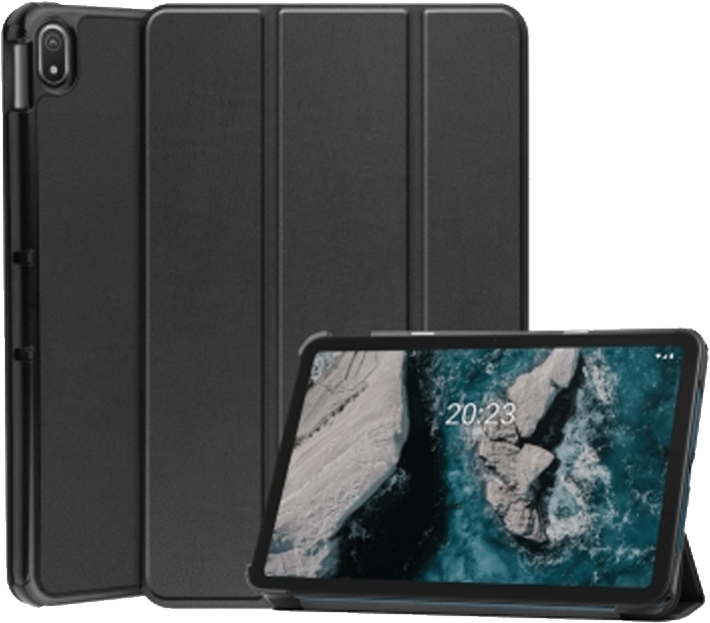 Nokia T20 -suojakotelo Insmat Exclusive Flip Case musta